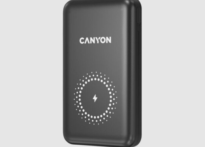 Bateria externă Canyon Power Bank PB-1001 aduce o capacitate de 10.000 mAh, încărcare rapidă