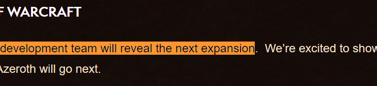 Următorul expansion pentru World of Warcraft va fi dezvăluit pe 19 aprilie